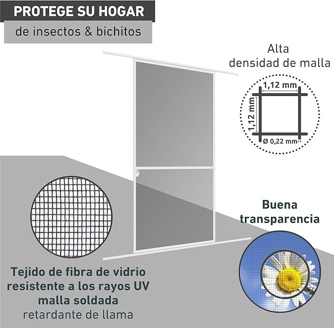 Windhager - mosquitera corredera "Expert"Ingeniería austriaca para tus ventanas correderas. Olvídate de las mosquiteras correderas endebles que se salen del carril al primer golpe de viento. La Windhager Expert juega en otra liga: cuenta con un marco de aluminio extra-rígido y esquinas reforzadas con unión patentada que garantizan estabilidad total. Sus ruedas de deslizamiento suave hacen que moverla sea un placer, no un suplicio. Se monta una vez y te olvidas para siempre.